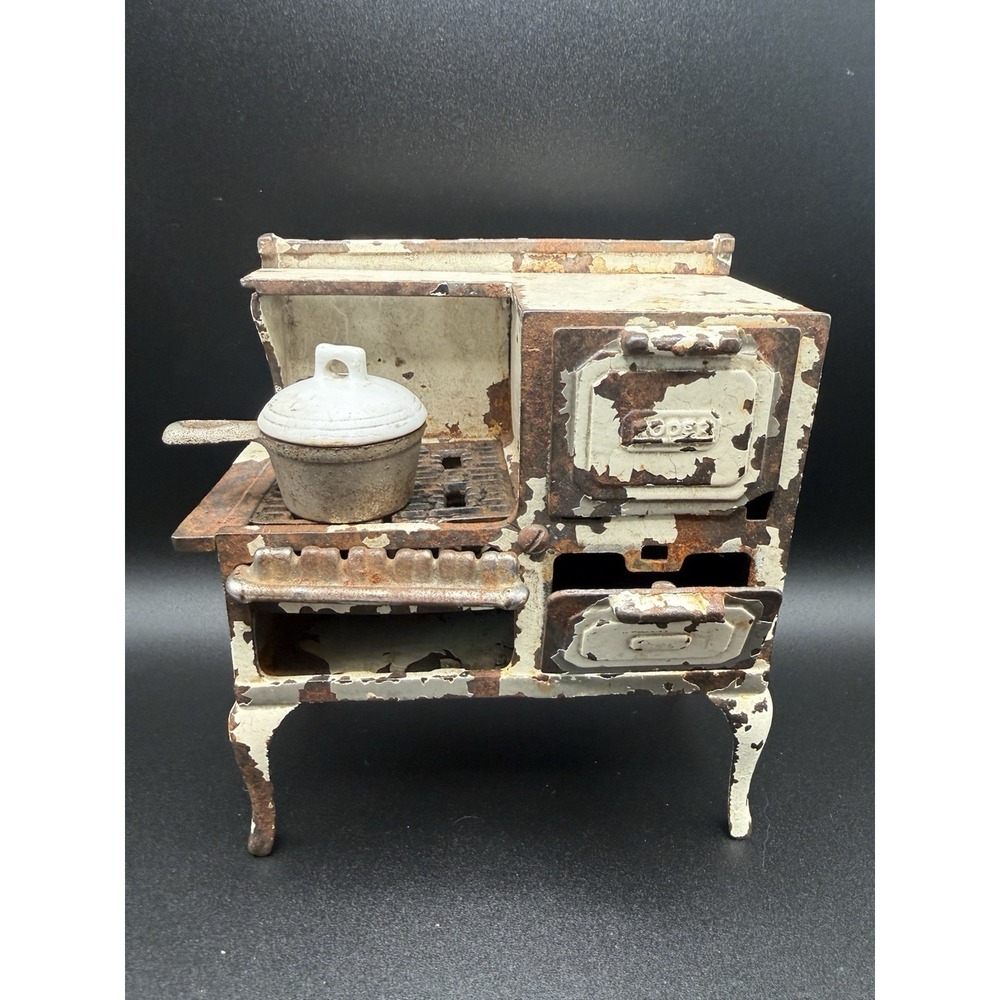 Vintage Arcade Roper Stove Cast Iron Gas Burner Salesman Sample C3 Toy USA